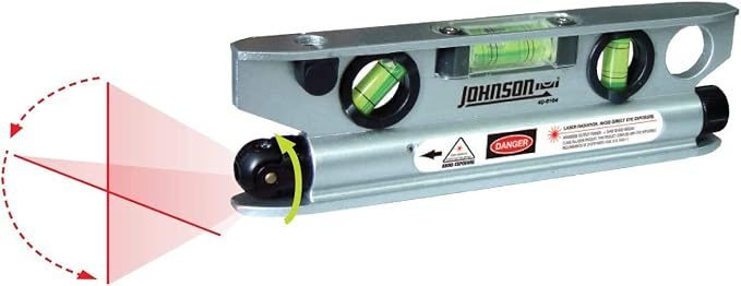 Johnson Level & Tool 40-6164 Magnetic Torpedo Laser Level, Red, 1 Laser Level