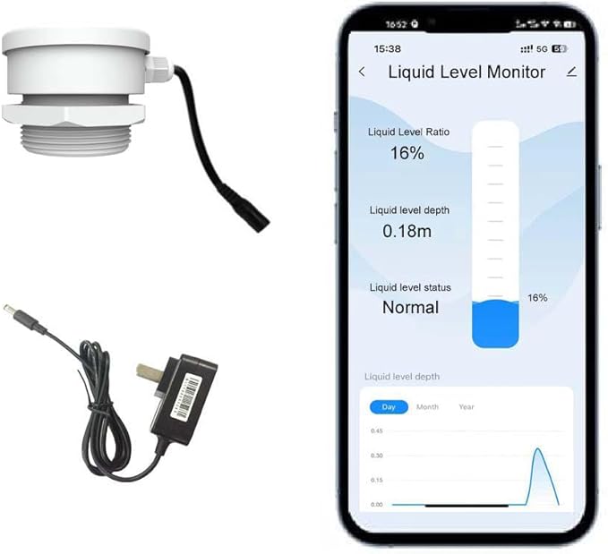 Smart TLC2206 WiFi Water Oil Fuel Liquid Tank Level Monitor Indicator Controller Remote Water Level Sensor TUYA Intelligent Liquid Level Detector