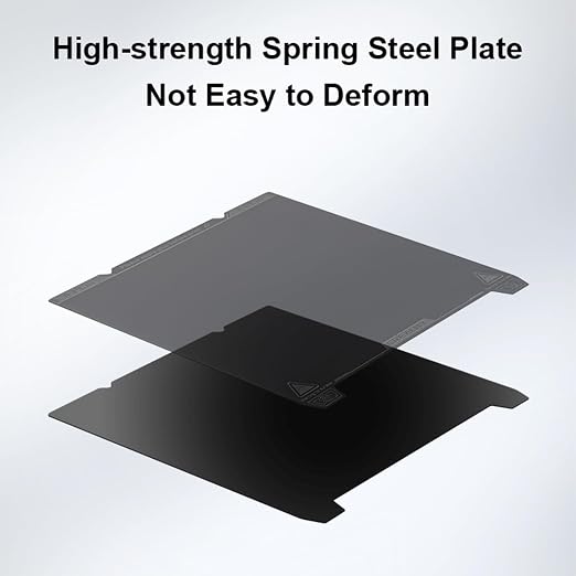 Creality Official K1 Max Build Plate Smooth Surface 315x310mm PEI Sheet Flexible Removable Spring Bed Plate for K1 Max, Ender 3 V3 Plus(Without Magnetic Base)