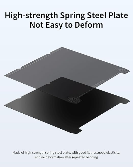 Creality Official K1 Build Plate Smooth Surface 235x235mm PEI Sheet Flexible Removable Spring Steel Bed Plate for Ender 3 V3/3V3 SE/3V3 KE/3 S1/3 S1 Pro/5 S1/CR-10SE (Without Magnetic Base)