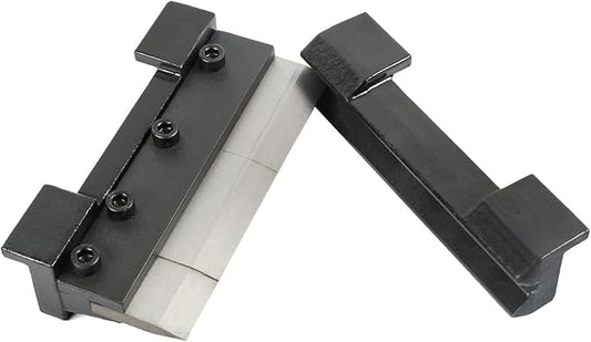 KAKA INDUSTRIAL Vise Mount Metal Brake Bender,5-Inch(125mm) Magnetic Vise for 14Ga. (2mm) Steel & 1/8" Aluminum, Quick-Release for DIY Metalworking & Small Box Fabrication BDS-5