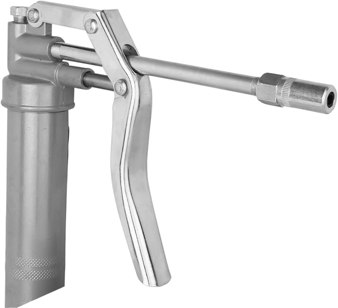 ZEELINE BY MILTON ZELD5, 3000 PSI, Mini Grease Gun, Light Duty Pistol Action Grease Gun with Ergonomic Grip, 3 oz cartridges, 9” Flexible Whip Hose and Standard Rigid Pipe