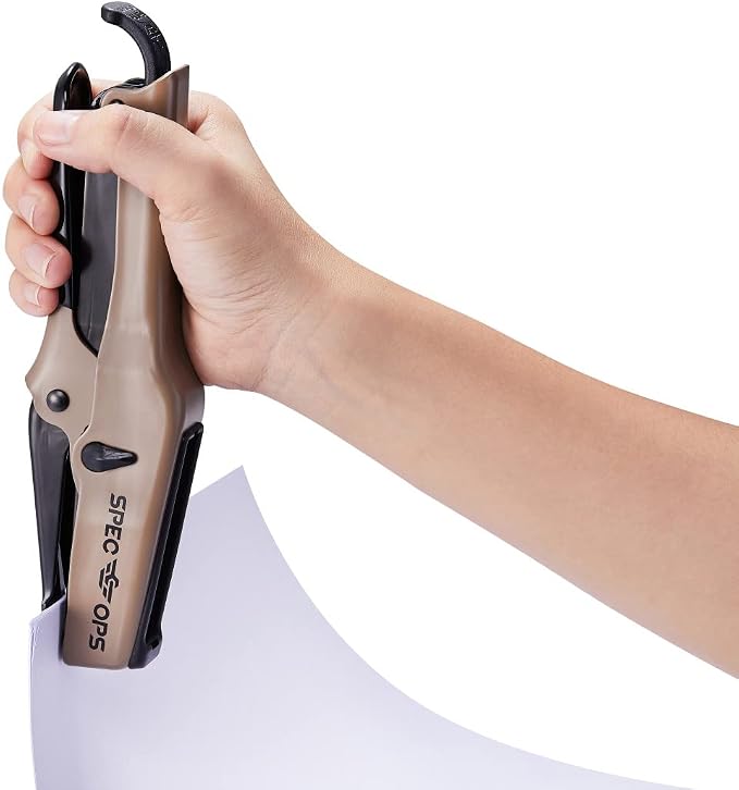 Spec Ops Tools Elite Duty Plier Stapler for Packaging, All-Metal, Compatible with 7/16" Crown, 1/4" and 3/8" Leg Length Staples, 50 Sheet Capacity