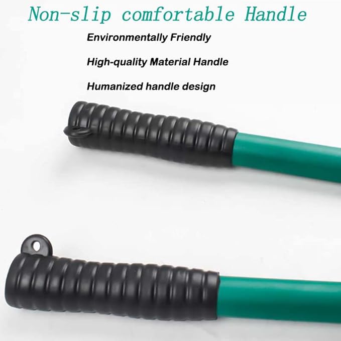 Steel Cable Cutters，24 Inch Stainless Steel Wire Rope Cutter Cuts Up to 3/8" for stainless steel rope, bike brake cable, railing cable (Green-24inch)
