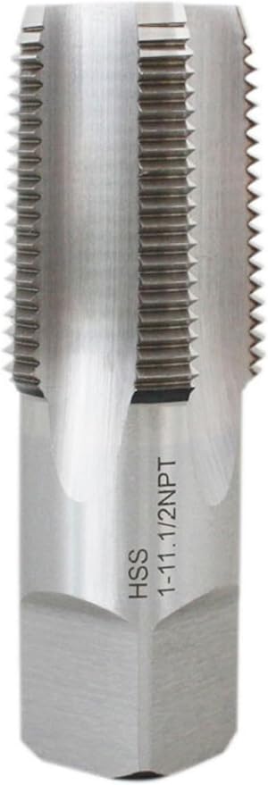 Accusize 1"-11-1/2 HSS Taper Pipe Tap - NPT, NPT-1 | 5 Flutes, 1"-11-1/2", 5 Flutes, 3-3/4" OAL, HSS Taper Pipe Tap - NPT