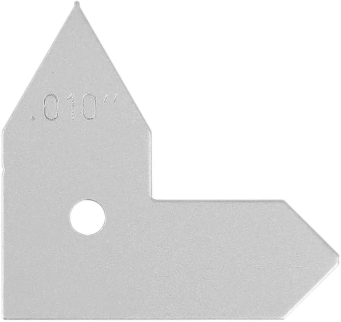 Accusize Industrial Tools 26 Pc Radius Gauge Set 0.010'' to 0.500'' Gauges with Holder, 3602-5025 | 26 Pc Set, 0.010" to 0.500" Range, Satin Chrome Finish, Rustproof Steel, with Holder