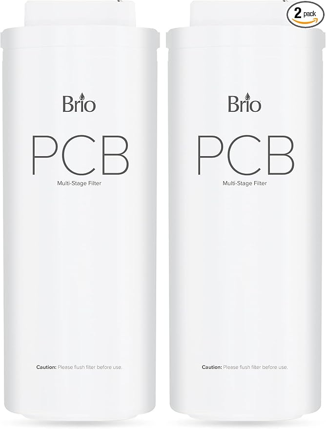 Brio PCB 3-Stage Water Filter Replacement for Filtration System TROE600PRISM (Pack of 2)