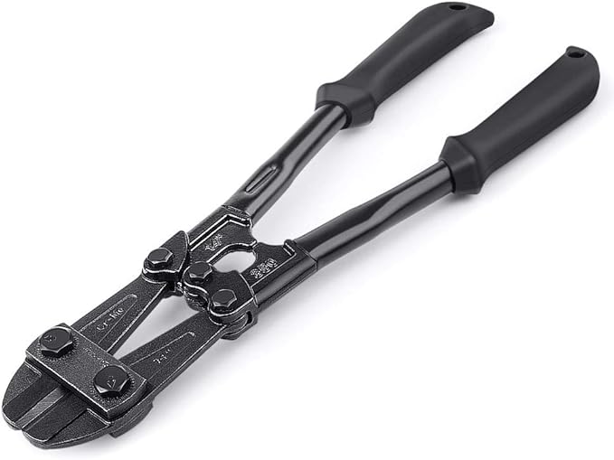 MAXPOWER 14-Inch Heavy Duty Bolt Cutter, Hardened Chrome Molybdenum Steel Blade, Ergonomic Rubber Handle