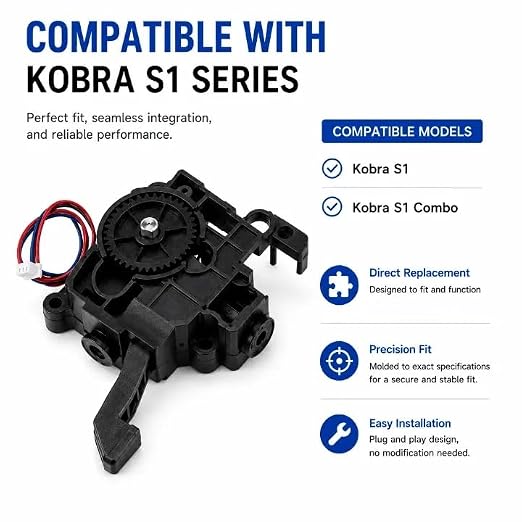 Compatible with ANYCUBIC Kobra S1 / Kobra S1 Combo, Extruder Module Replacement Part, 3D Printer Accessory