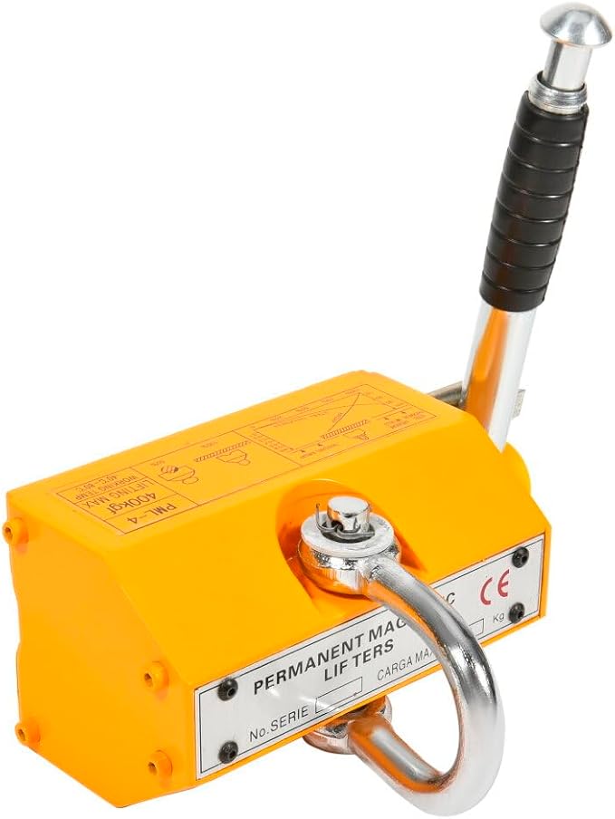 SCITOO 880LB Steel Magnetic Lifter Heavy Duty Crane Hoist Lifting Magnet 400 KG