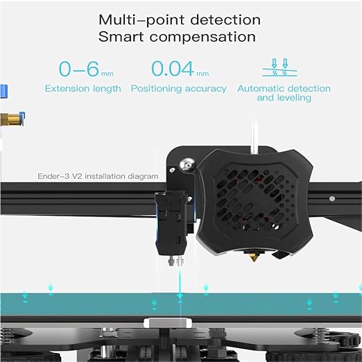 Offilial CR Touch Auto Bed Leveling Sensor Kit Compatible to Ender 3 V2/Ender 3 Pro/Ender 3/Ender 3 Max/Ender 5/Ender 5Pro/CR 10 with 32 Bit V4.2.2/V4.2.7 Mainboard 3D Printer