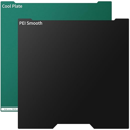 Upgraded Thicker H2C A2L Cold Plate & PEI Build Plate for Bambu lab H2C Combo, 335x346.5mm Double Sided Textured Low-Temp Cool Platform+Smooth Import PEI Sheet Spring Steel Removable Printed Bed.