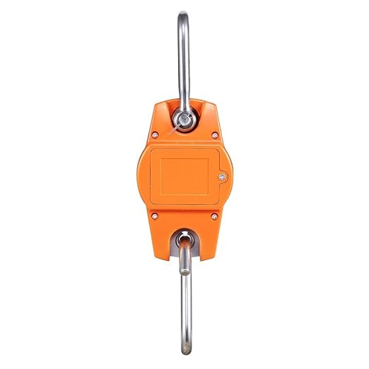 Klau Digital Hanging Scale OCS-L Orange 300 kg / 600 lb | High Precision Sensor, Heavy Duty Industrial Crane Scales, Smart Hoist, For Home Indoor Farm Factory Hunting Outdoor