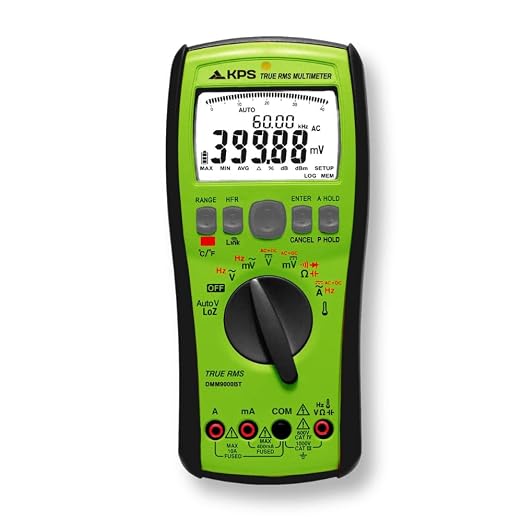 KPS DMM9000BT TRMS Multimeter – 1000V with Bluetooth, NCV & True RMS | Built for Field Technicians and Diagnostic Pros