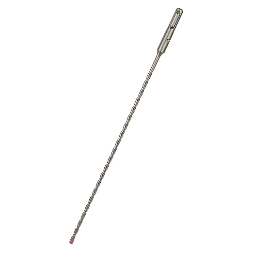 3/16 Inch x 12 Inch SDS Plus Rotary Hammer Drill Bit, Carbide Tipped for Brick, Stone, and Concrete (3/16" x 10" x 12")