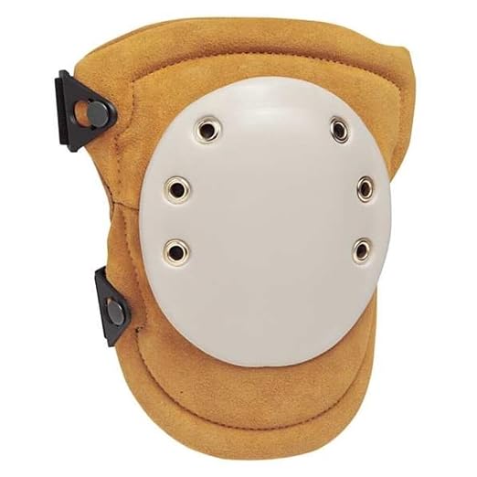 Allegro Industries 6991-01Q Welding Knee Pad with Cap, Leather, One Size, Tan