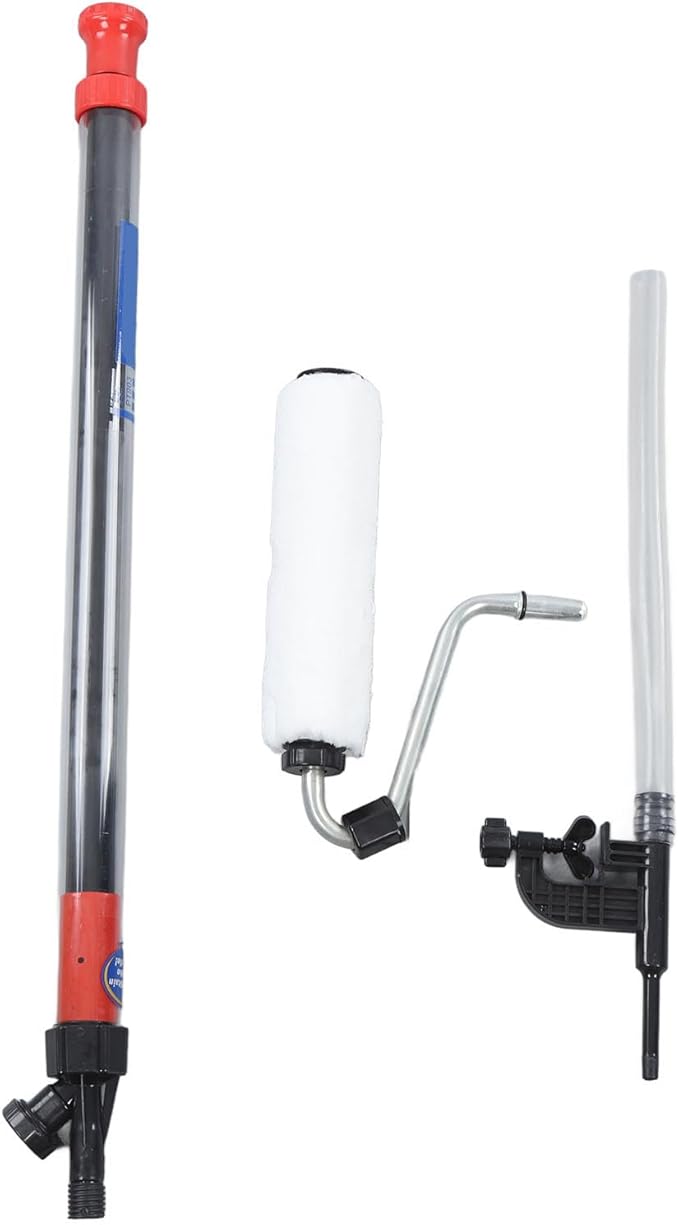Automatic Suction Paint Roller Brush, Paint Stick Roller No Drip Continuous Painting Roller Self-Feeding Design for Smooth Semi-Rough Walls Includes Wool Roller PVC Rod