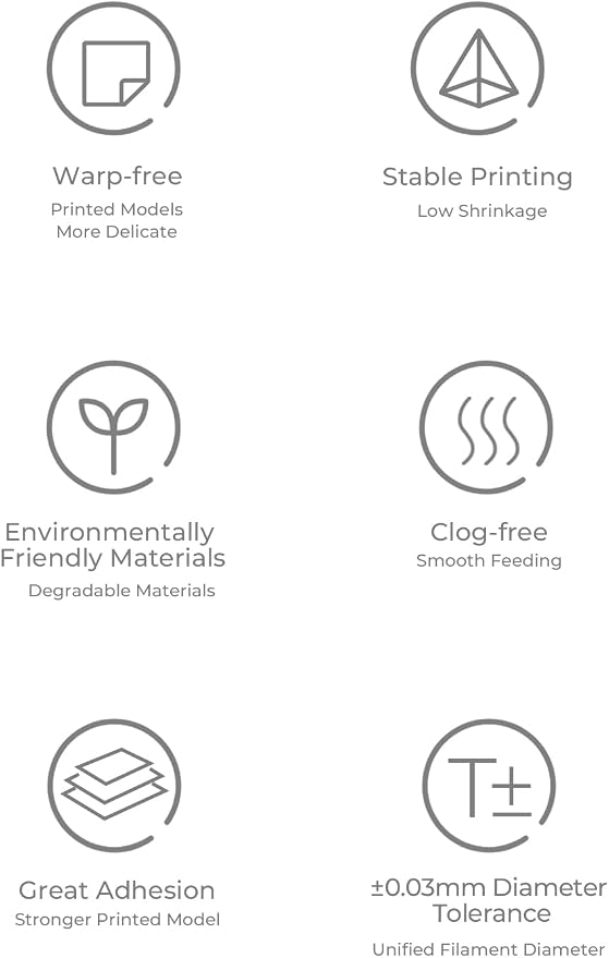 Creality Wood Filament PLA 1.75mm, Dimensional Accuracy +/- 0.03mm, Warp-Free and Clog-Free, 1KG Spool (2.2 lbs), Fit for 99% 3D Printers