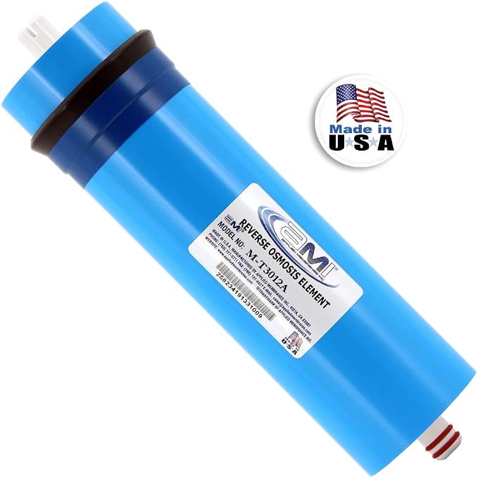 300 GPD Tankless Reverse Osmosis Membrane | Tankless RO Membrane Water Filter Replacement for Reverse Osmosis Water Filtration System | 3" x 12" Universal Compatibility | Made in USA