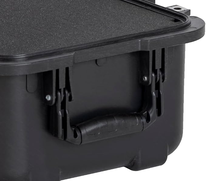 MEIJIA All Weather Waterproof Hard Camera Case,Hard Case,With Customized Fit Foam Included, Elegant Black,Fit for Drones,camera,lens (20.87"x12.72"x12.76")