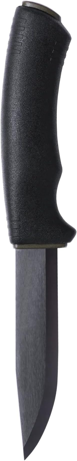 Morakniv Carbon Steel Fixed-Blade Bushcraft Survival Knife with Sheath and Fire Starter, Black, 4.3 Inch