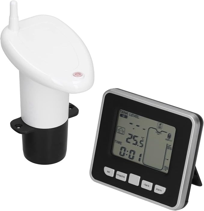 Water Level Meter Indicator, Sensors Liquid Level Sensors Ultrasonic Digital Display Depth Sensor Monitor System