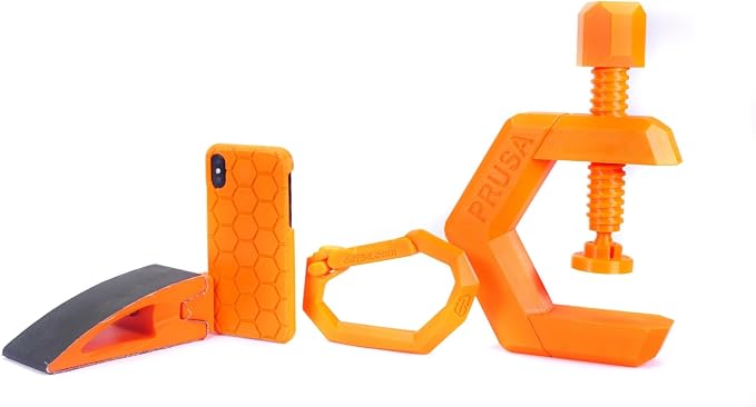Prusament PETG Prusa Orange 1.75mm 1kg 3D Printer Premium Filament | PETG filament with ±0.02 mm precision, low stringing, strong layer adhesion, and tangle-free printing.