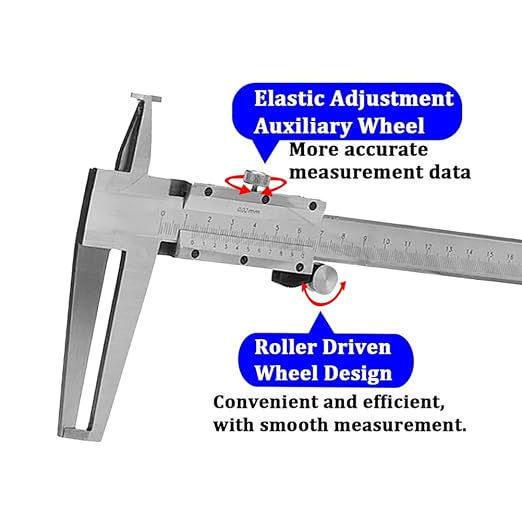 Inside Groove Vernier Caliper 9-200mm, Inner Vernier Calipers Carbon Steel, Professional Carbon Steel Double Claw Inner Groove Vernier Calipers(9-300mm)