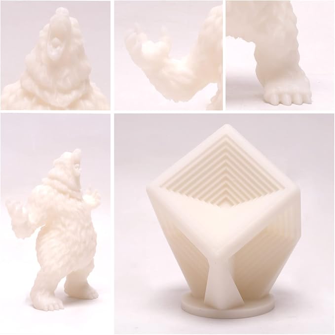 3DHoJor PLA Filament 1.75mm 3D Printing Filament PLA Lite 1kg Cardboard Spool (2.2lbs), Fit Most FDM 3D Printer,Dimensional Accuracy +/- 0.03 mm,Vacuum Packaging-Natural
