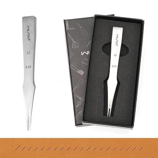 WUTA Leather Chisel All-Polished Die-Steel Puncher French Style Pricking Iron Sharp Leather Punching Tool Kits