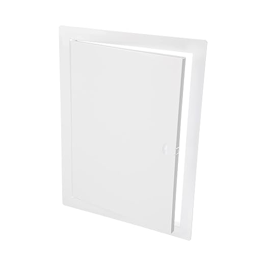 10" x 14" White Metal Access Panel - Wall Access Panel for Drywall - Hidden Wire Cover for Wall Covering Panels - Plumbing, Electricity, Heating Alarm, Bathroom, Dry Wall Hole Cover