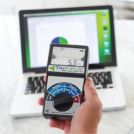 TF2 EMF Pollution Meter – 3-in-1 Magnetic, Electric & RF Field Detection | Made in USA by AlphaLab, Inc. • Unlimited U.S.-based support for all your EMF questions and concerns