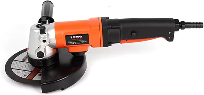 Sempo Heavy Duty 7-Inch Pneumatic Air Angle Grinder – 7500 RPM Industrial Grade Tool for Metal Grinding, Polishing, Cutting, Rust Removal, Automotive, Welding, Woodworking