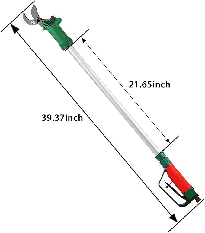 Pneumatic Extension Pole Pruning Shears Branches Grass Tree Trimmer Air Powered Garden Scissors Tools