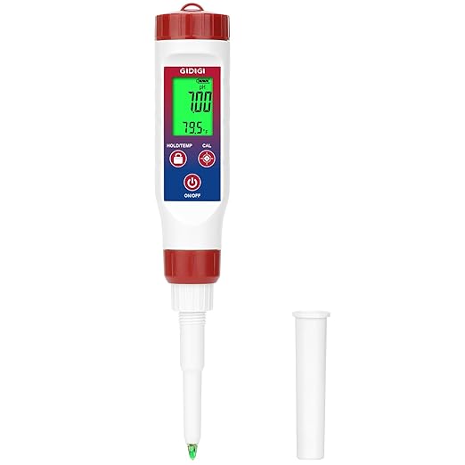 Smart pH Test Strips for Food, Digital pH Reader for Sushi Rice | Bluetooth, Accurate Canning pH Test Kits for Liquids with ATC, Professional Fermenting pH Test Pen, Spear pH Probe