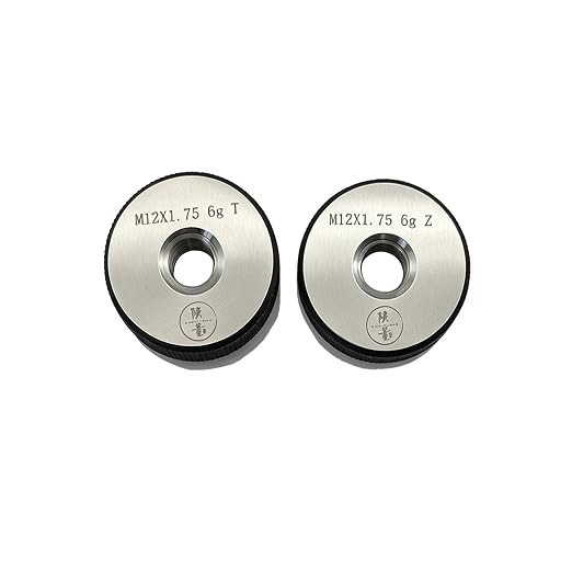 Tools Thread Ring Gauge M12-1.75 6g, for External Thread with NOT GO Side and GO Side，Two Piece
