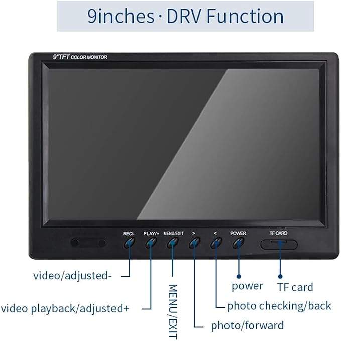 Sewer Camera Replacement 9Inch Display Screen w/ 8GB DVR,Monitor for JQKJCAM Drain Pipe Inspection Camera Endoscope System (Old Version WP9600A,9600B,WP90A,WP70A)