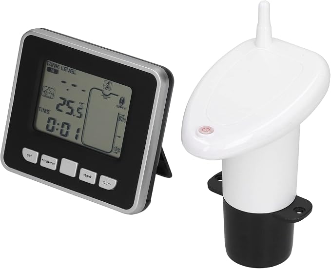 Water Level Meter Indicator, Sensors Liquid Level Sensors Ultrasonic Digital Display Depth Sensor Monitor System