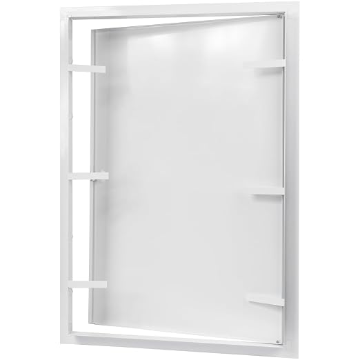 16" x 24" White Metal Access Panel - Wall Access Panel for Drywall - Hidden Wire Cover for Wall Covering Panels - Plumbing, Electricity, Heating Alarm, Bathroom, Dry Wall Hole Cover