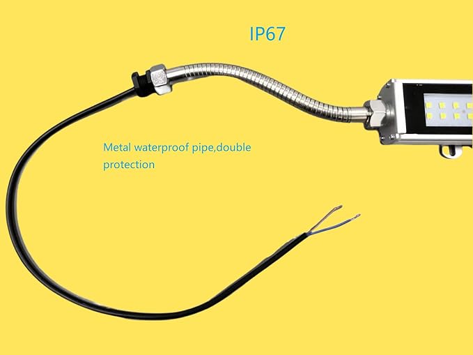 15W 15 inch Explosion Proof Led Lighting 24V Waterproof Machine Tube Led Work Light CNC Drilling Lathe Milling Machine Lights Shop Lighting Industrial Lamp (15)