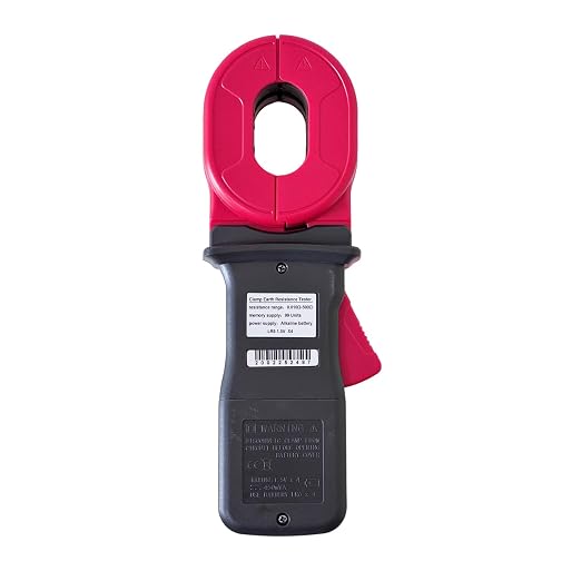 ETCR2000A Digital Clamp Ground Earth Resistance Meter Tester 500Ω | Non-contact clamp-on design enables fast loop resistance measurement without disconnecting ground wires, with 55mm×32mm jaw
