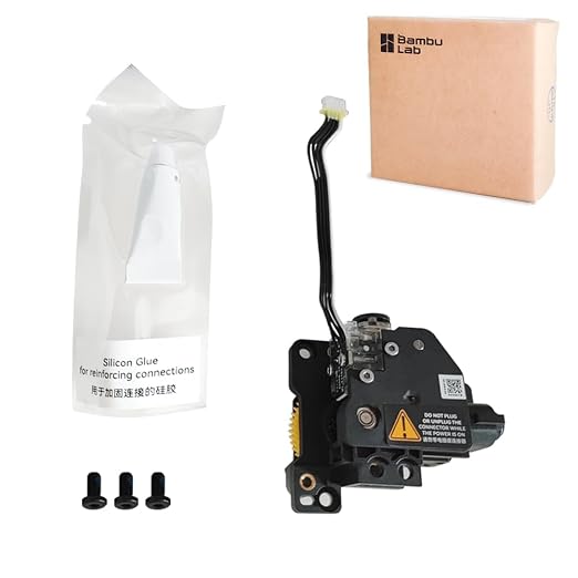 Bamboo Lab Original Extruder Unit Hardened Steel Finished Extruder Component Kit for Bambu Lab X1,X1C 3D Printer (X1 Series)
