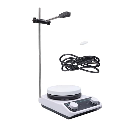 3L Magnetic Mixer Hotplate Mixer 200-1500rpm Fit for Industrial, Agricultural,and Scientific Research Institutions