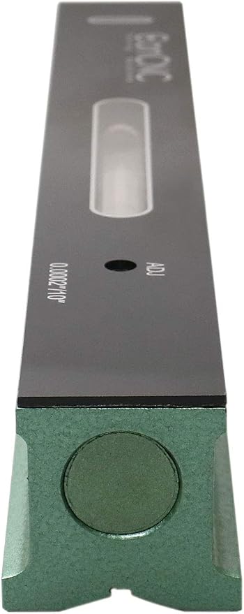 Accusize Industrial Tools 12 inch Professional Master Precision Level in Fitted Box, Accuracy 0.0002''/10'', S908-C612 | 0.0002"/10" Accuracy, V-Grooved Base, Cross Test Vial, Cast Iron, B: 1.830", C: 1.574", D: 1.890", S908-C612