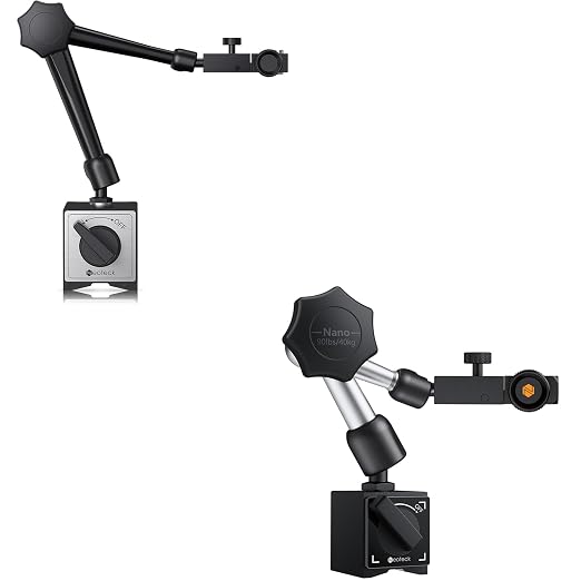 Neoteck 176lbs/80kg Magnetic Base Stand + 90lbs/40kg Magnetic Base Stand