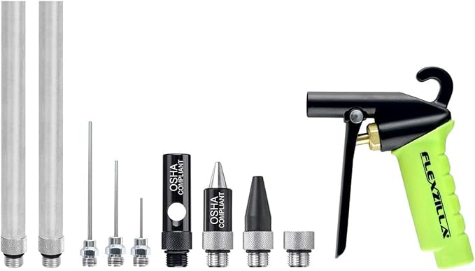 Flexzilla X1 Blow Gun Kit, 10-Piece, ZillaGreen - AG1500FZKIT