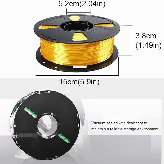 Silk PLA 3D Printer Filament 1.75mm Filajoy3D 3D Printing Filament 250g Dimensional Accuracy +/- 0.03mm for Most FDM 3D Printers