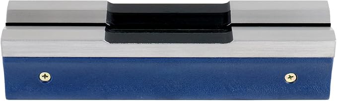 Accusize Industrial Tools 8'' Master Precision Level in Fitted Box, Accuracy: 0.0002''/10'', S908-C685 | Accuracy 0.0002"/10", V-Groove Base, Cross Test Vial, Insulating Grip, Cast Iron