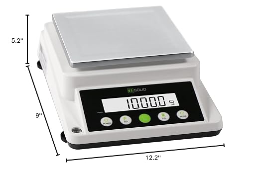 U.S. Solid Precision Balance, 6100g x 0.1g Digital Analytical Lab Scale with RS232 Interface for Data Export, Piece Counting, g, gn, oz, ct, for Science & Industry
