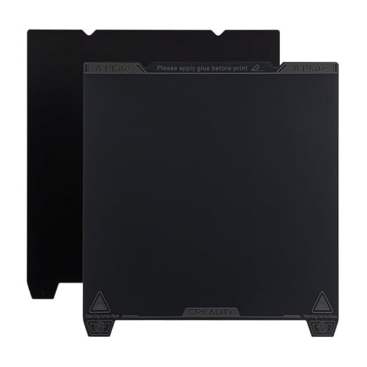 Creality K1 Max Smooth PEI Build Plate Kit, Flexible Spring Steel Platform with Smooth PEI Surface and Magnetic Base Sheet Kit for K1 Max 315x310mm